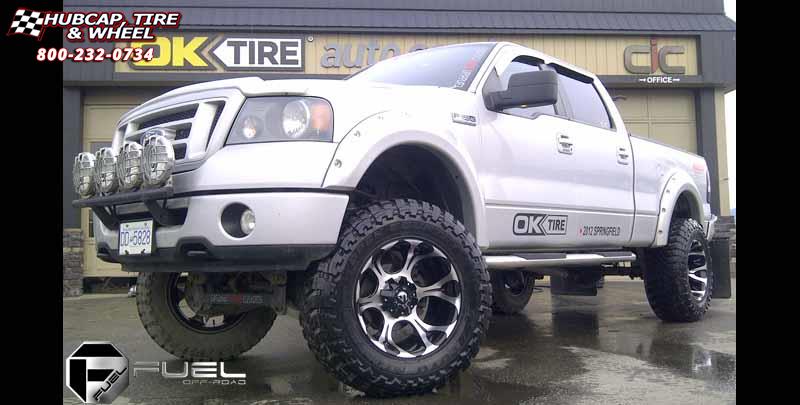 vehicle gallery/ford f 150 fuel dune d524 0X0  Machined Black wheels and rims